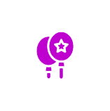 Purple medal with star emblem